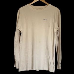 Carhartt Men’s Thermal Sweatshirt Size L Waffle  Underlayer Lightweight Beige